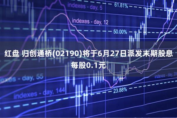红盘 归创通桥(02190)将于6月27日派发末期股息每股0.1元